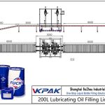 Automatic 200L Lubricating Oil Filling Line Автоматична лінія для заливання мастила 200 л