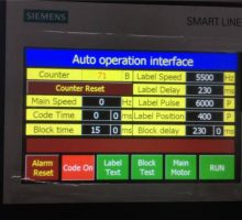 Siemens PLC та сенсорний екран
